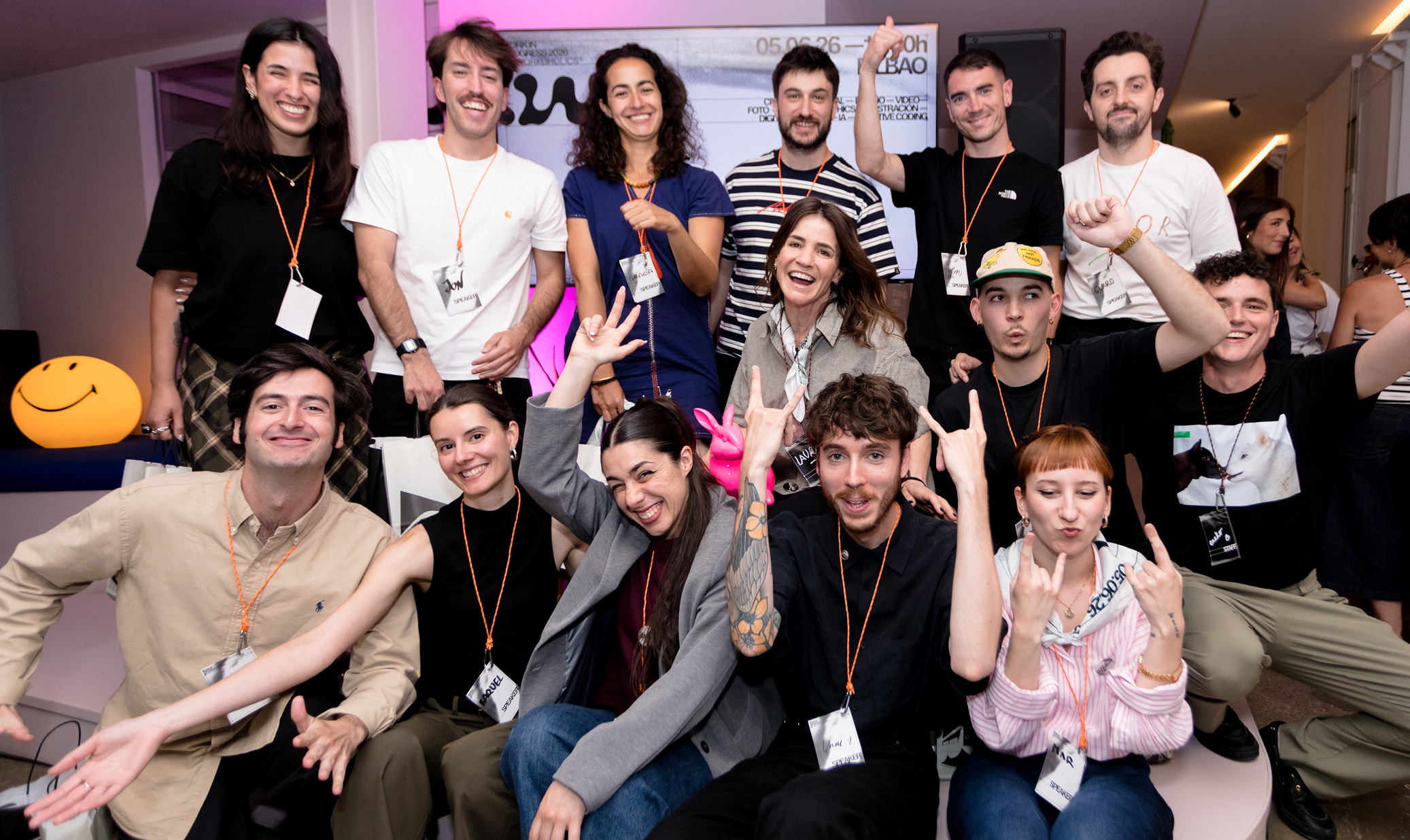 Foto grupal de los 12 speakers del WIP 2026