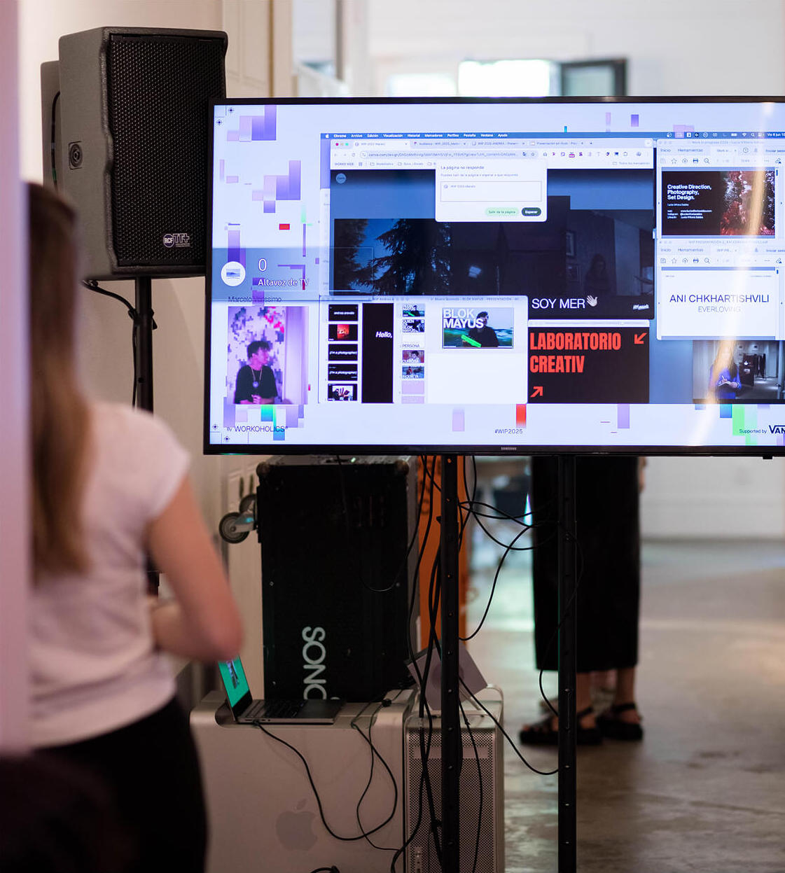 Screen showing the WIP 2025 livestream