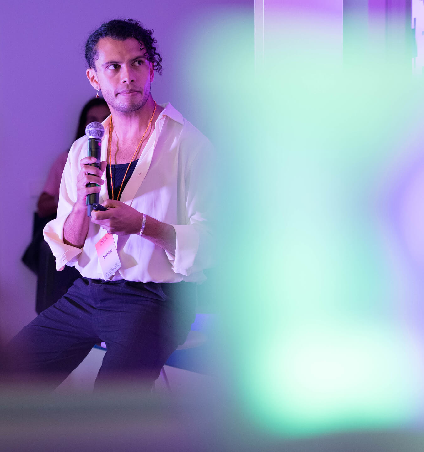 Joan Fierro presenting